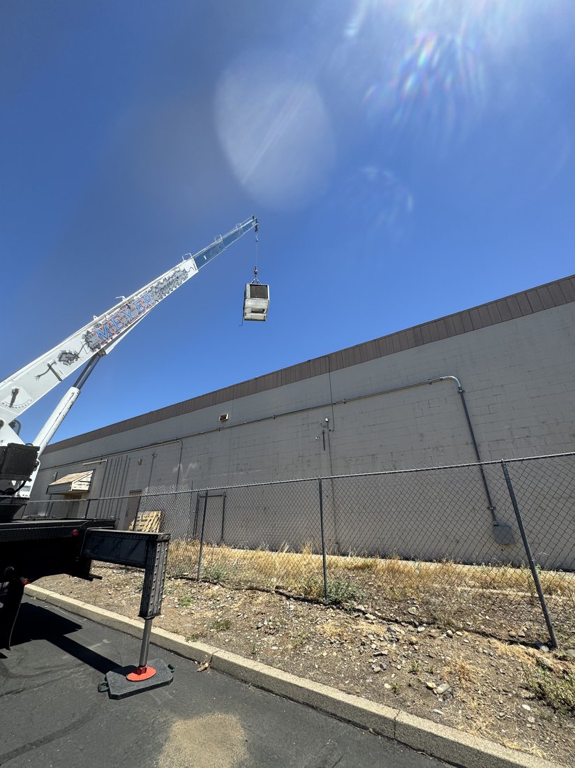 Crane lift, commercial unit replacement